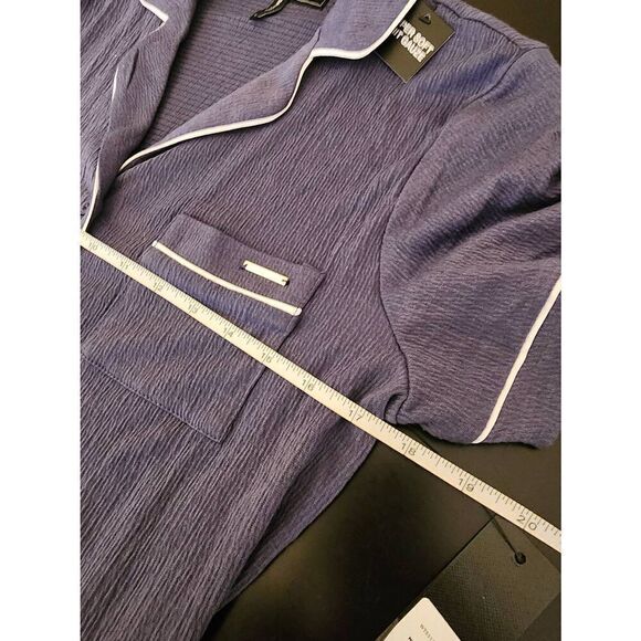 BCBGmaximara NWT sleepshirt size small navy - Picture 8 of 9